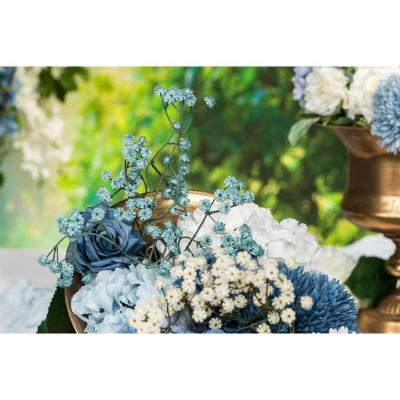 13917 fleur tige gypsophile bleu