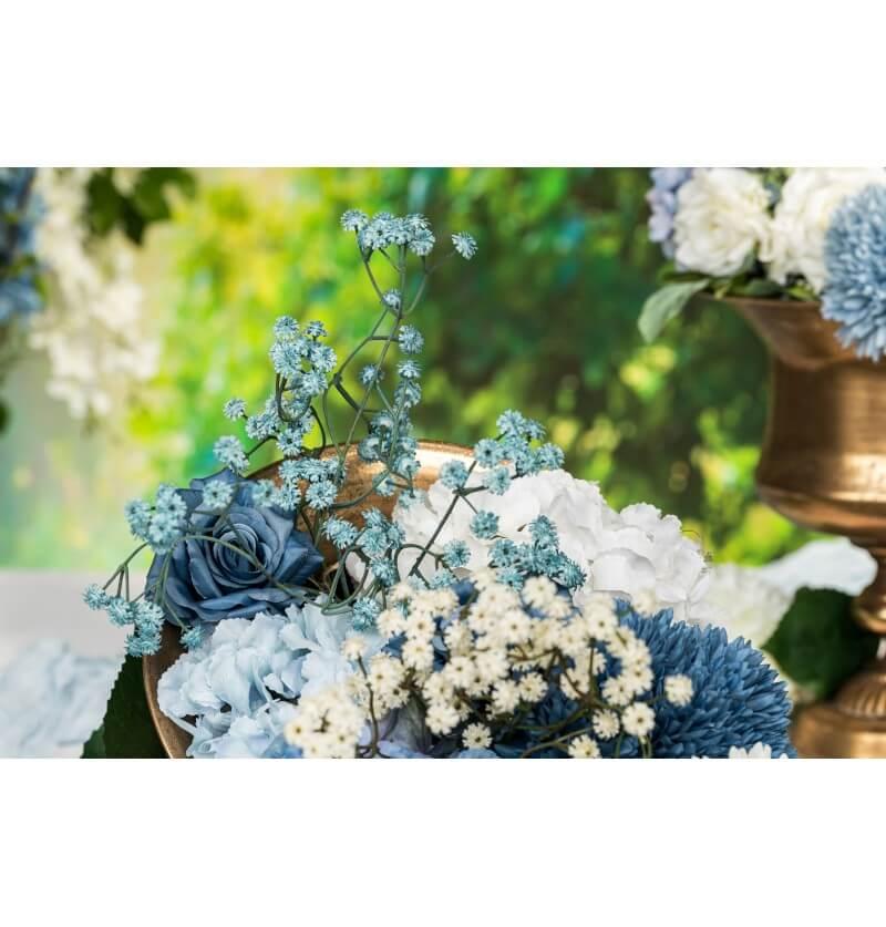 13917 fleur sui tige gypsophile bleu