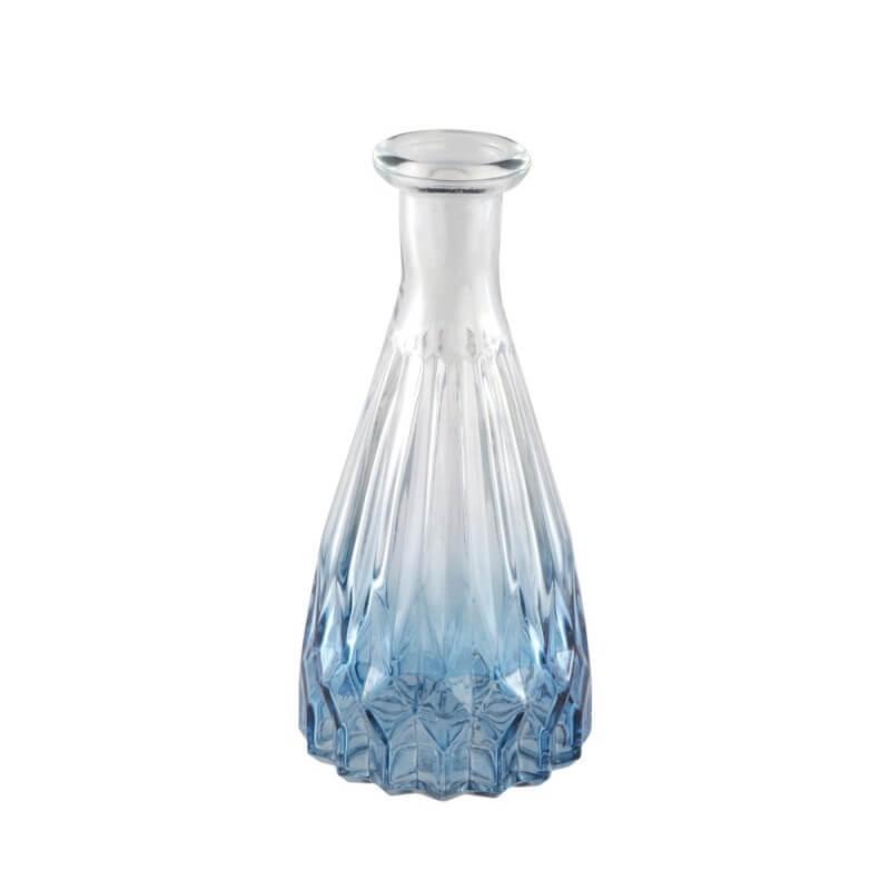 13918 vase alexandrine verre degrade bleu