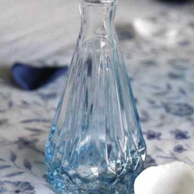 13919 mini vase alexandrine verre degrade bleu