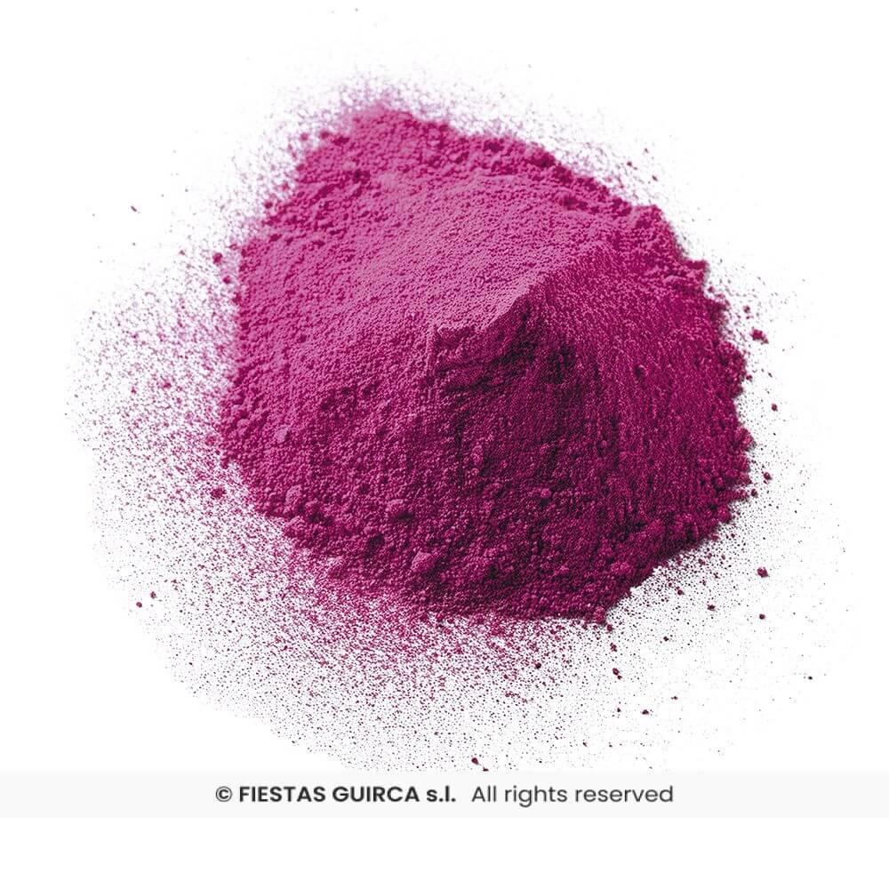 14017 article de fete canon avec poudre rose fuchsia 30cm