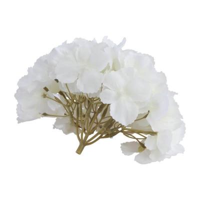 14046 tete hortensia blanche 20cm x 11cm