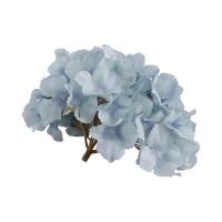 14046 decoration florale tete hortensia bleu ciel 20cm x 11cm