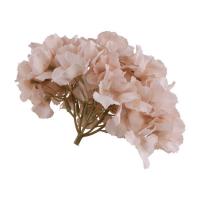 14046 decoration florale tete hortensia rose poudre 20cm x 11cm