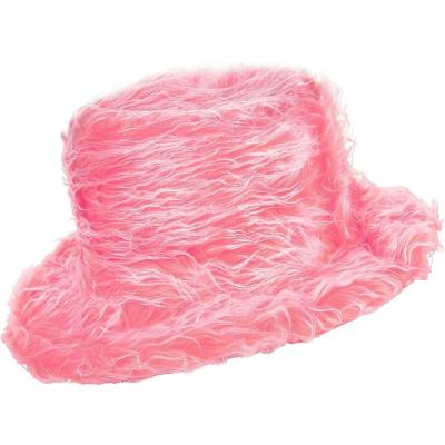 1 Chapeau rose en peluche REF/144803 (Accessoire de déguisement adulte)