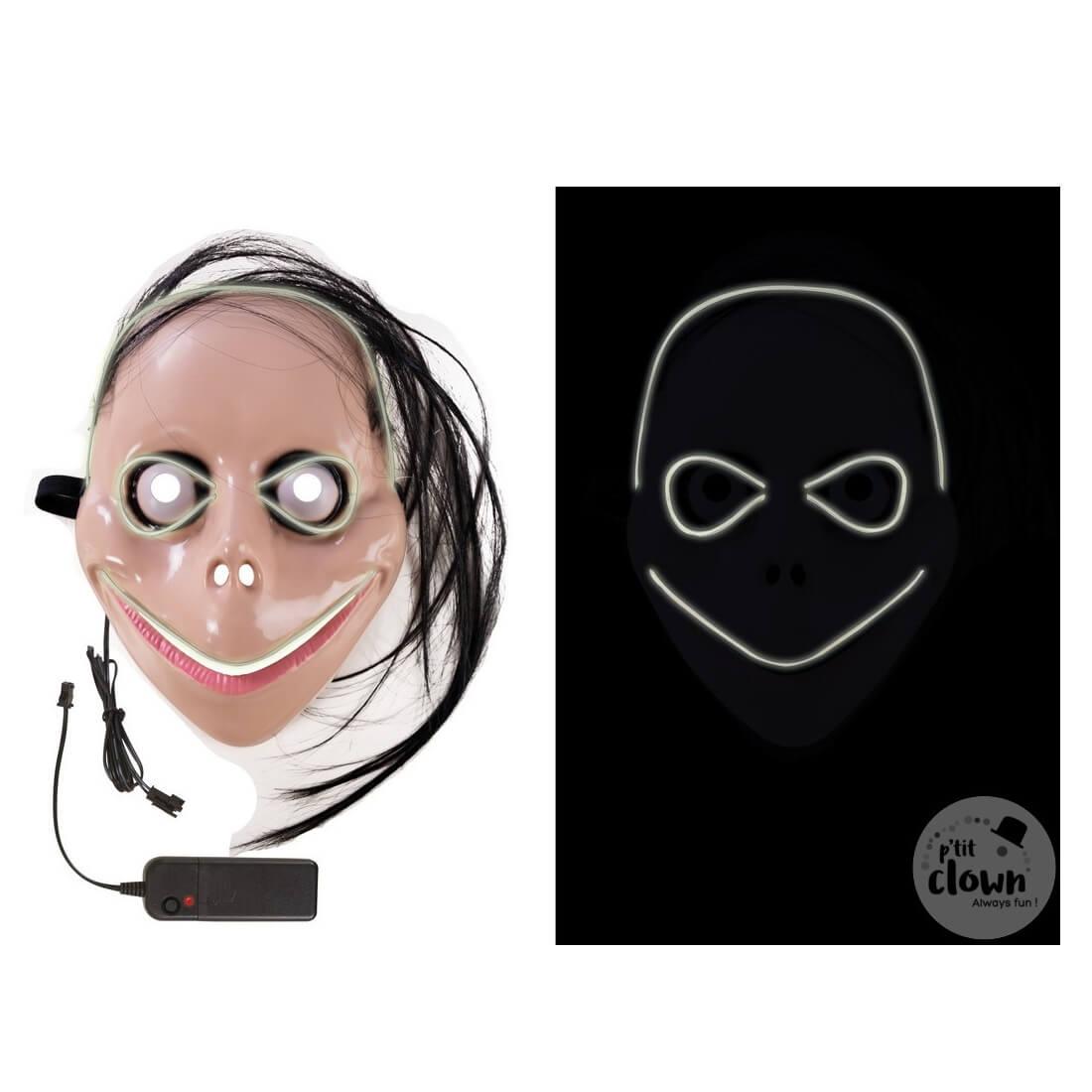 15000 accessoire de deguisement masque adulte lumineux halloween momo