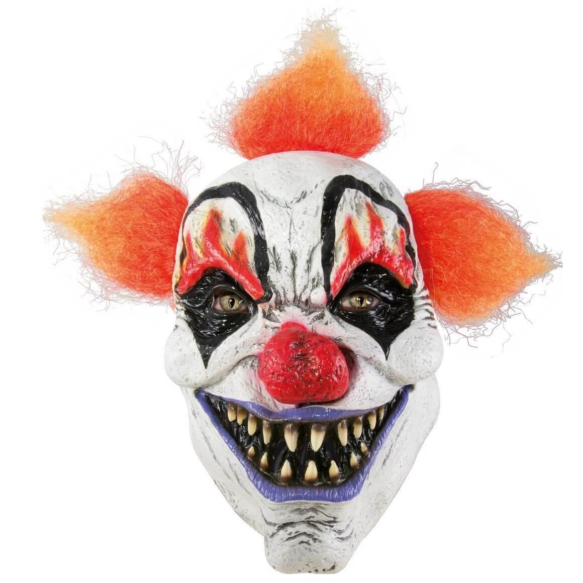 15218 accessoire de deguisement halloween adulte masque clown malefique