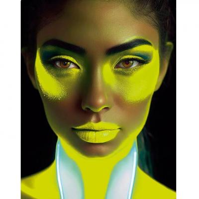 15659 tube creme maquillage bleu fluo
