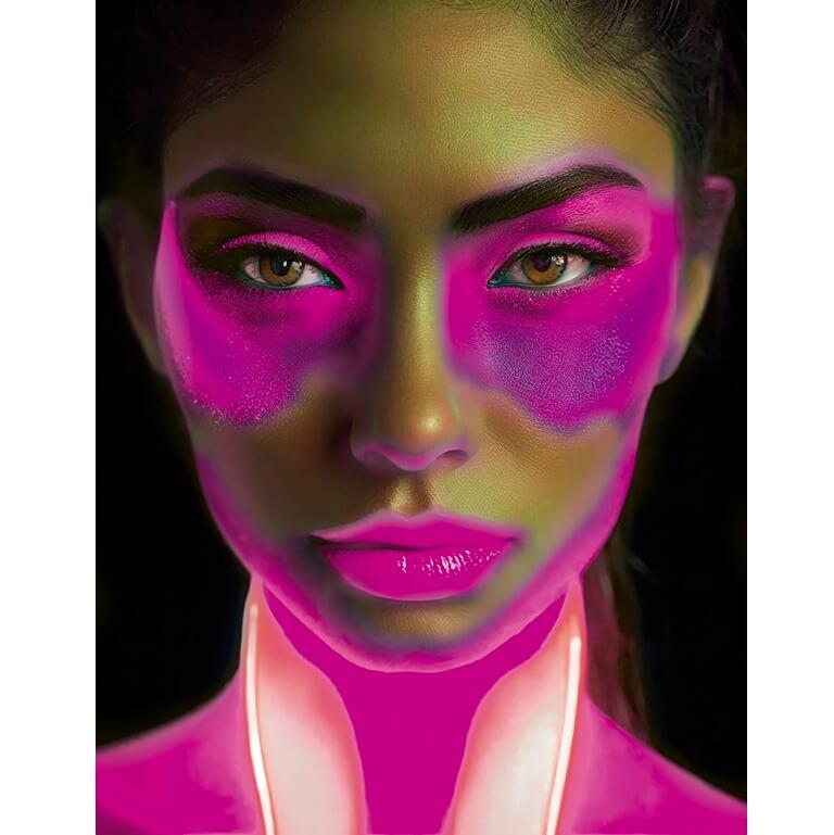 15663 tube de creme maquillage rose fluo