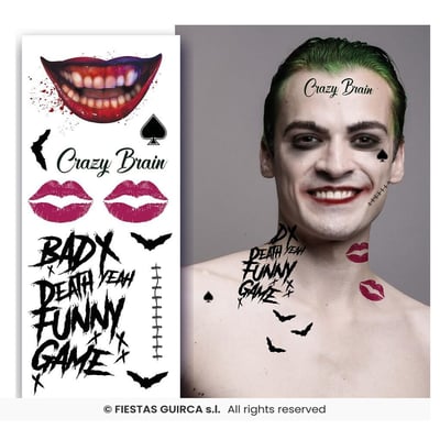 15840 magasin pas de calais maquillage tatouage carnaval mr smile joker