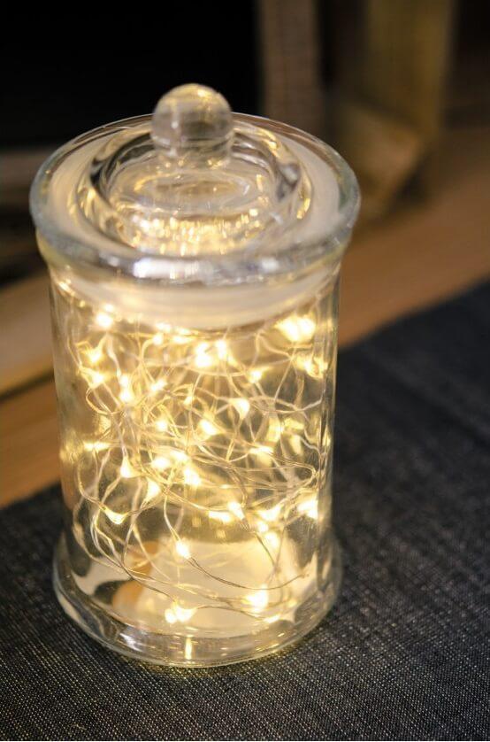 Guirlande lumineuse 10 mini LED blanc chaud de 1m REF/1660