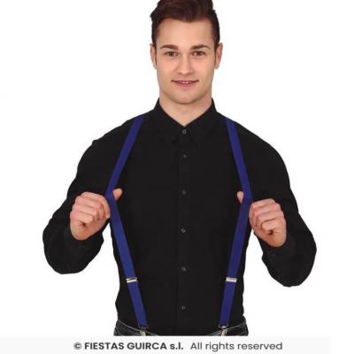 16961 accessoire de deguisement bretelles bleues