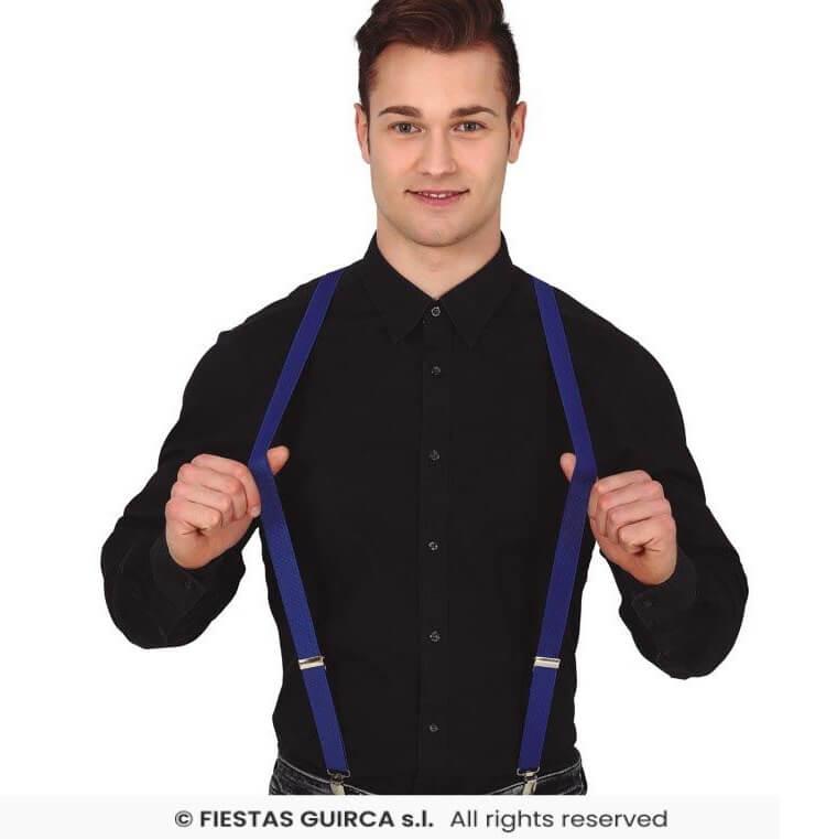 16961 accessoire de deguisement bretelles bleues