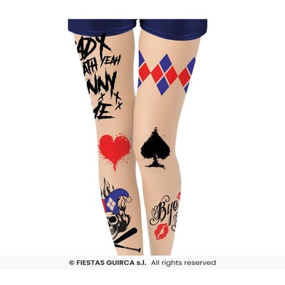 17151 magasin accessaoire deguisement pas de calais collant harley quinn dangerous
