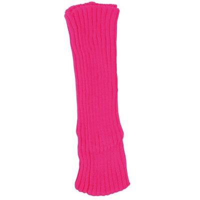 17366 accessoire de deguisement paire de guetres jambieres rose fluo