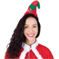 18141 serre tete bonnet de lutin de noel adulte