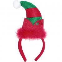 18141 serre tete bonnet lutin noel adulte