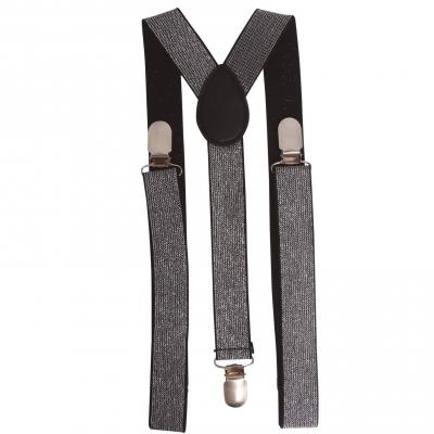 18807 accessoire de deguisement bretelles argentes