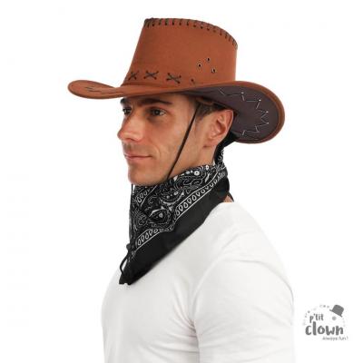 19113 accessoire de deguisement bandana noir