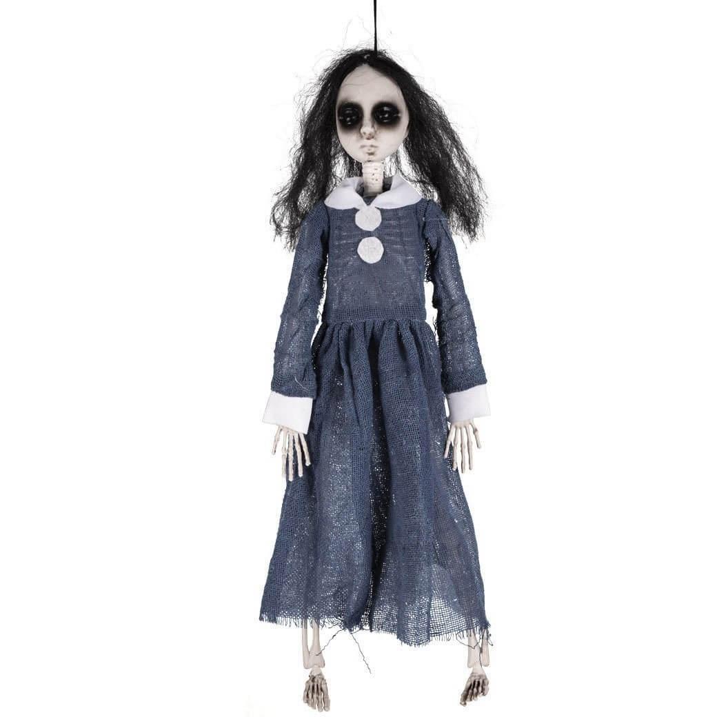 19160 decoration halloween squelette poupee malefique a suspendre