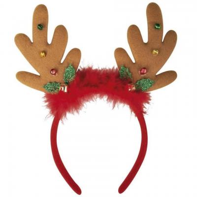 1 Serre-tête renne avec grelots REF/19434 Accessoire de déguisement de Noël