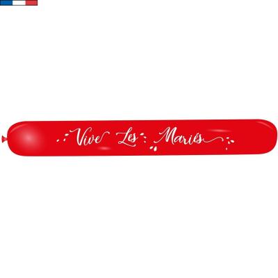 19810 ballon banniere latex rouge mariage vive les maries