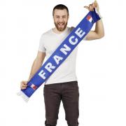 Écharpe de supporter tricolore France: bleu, blanc et rouge (x1) REF/20067