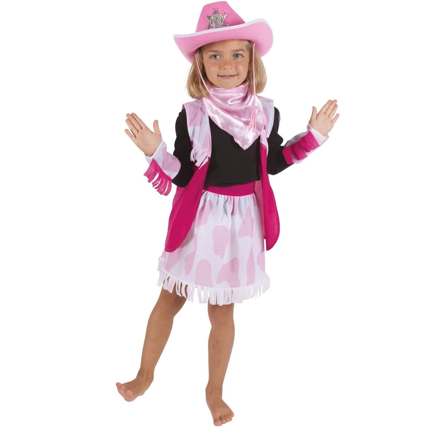 21007 kit accessoire de deguisement enfant set cowgirl amerique