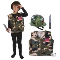 21018 set accessoire de deguisement enfant militaire