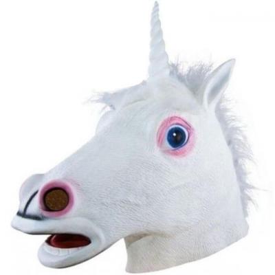 1 Masque intégral Licorne en latex REF/21041 (Accessoire de déguisement adulte)