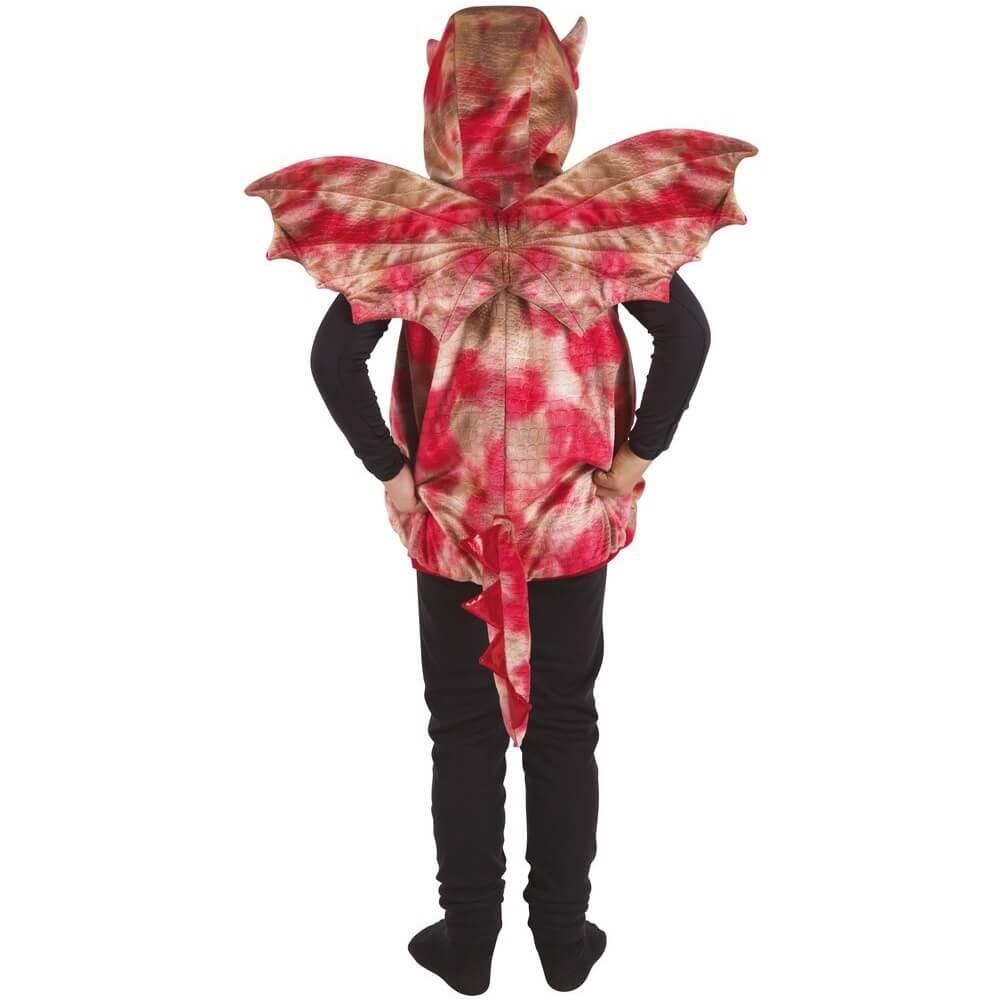 Cape deguisement enfant Dragon rouge - 3/4 ans