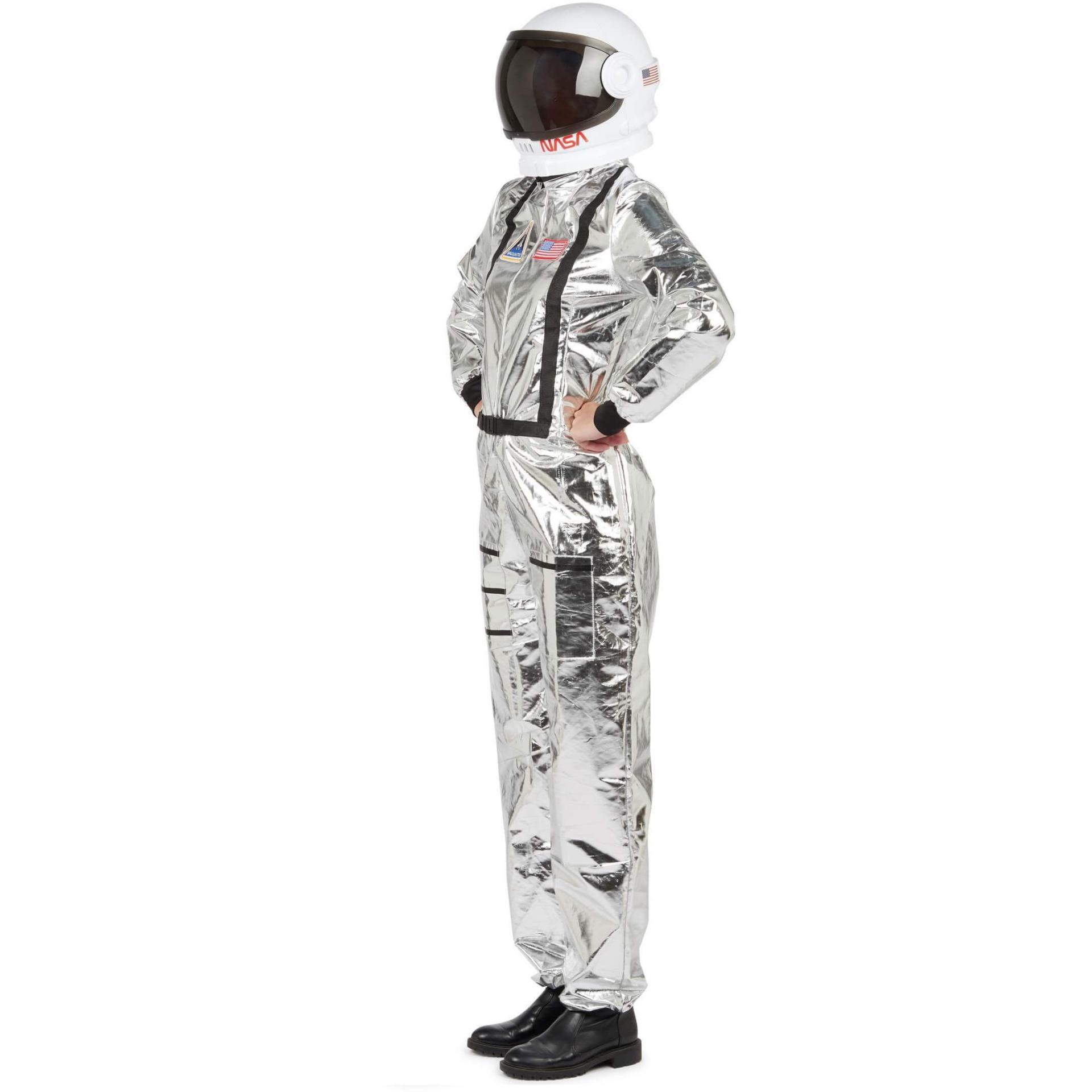 21108 taille s m deguisement adulte femme astronaute argent