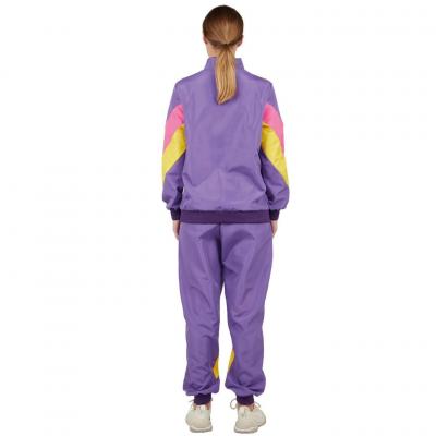 21121 taille l xl deguisement costume annees 80 femme survetement violet