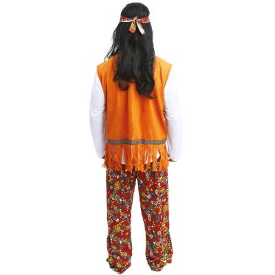 21159 taille l xl costume deguisement hippie homme multicolore