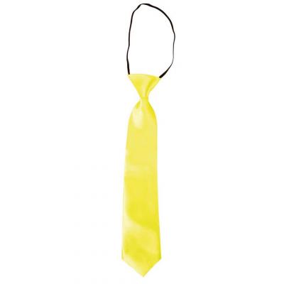 21160 accessoire deguisement cravate jaune fluo