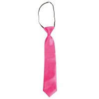 21162 accessoire deguisement cravate rose fluo