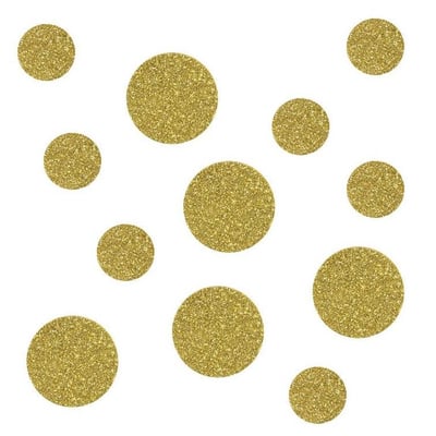 21224 magasin pas de calais decoration confettis de table rond paillete dore or