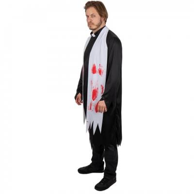 22129 taille s m deguisement costume halloween pretre sanglant