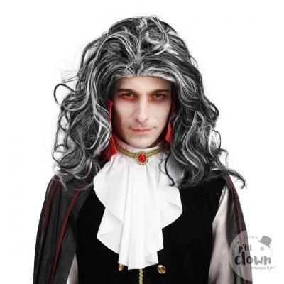 22185 accessoire de deguisement halloween perruque vampire