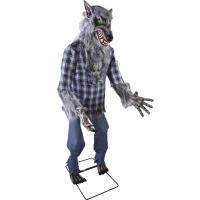 22336 decoration halloween loup garon geant 180cm sonore lumineux anime