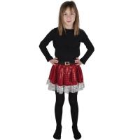 22367 accessoire deguisement fille tutu rouge sequins