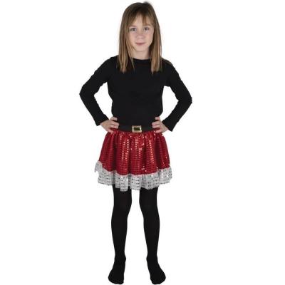 Accessoire déguisement de Noël avec tutu enfant rouge avec des sequins (x1) REF/22367