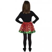 22368 accessoire deguisement noel tutu rouge et verte fille