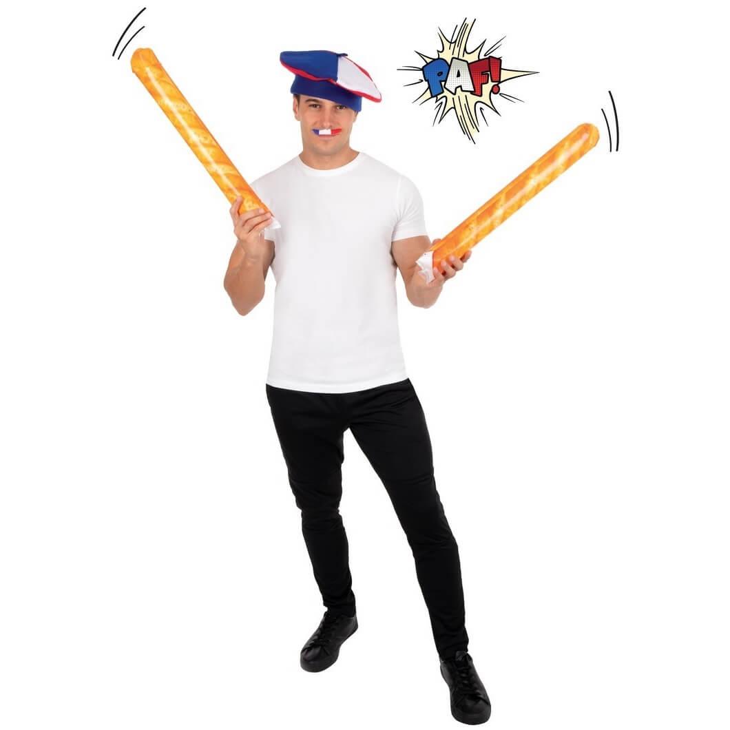 22393 clap clap gonflable en baguette de pain