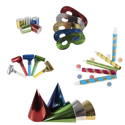 22403 kit de fete metallique cotillons de 5 personnes
