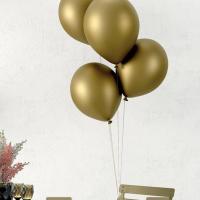 22434 decoration ballon opaque latex diamant chrome dore or