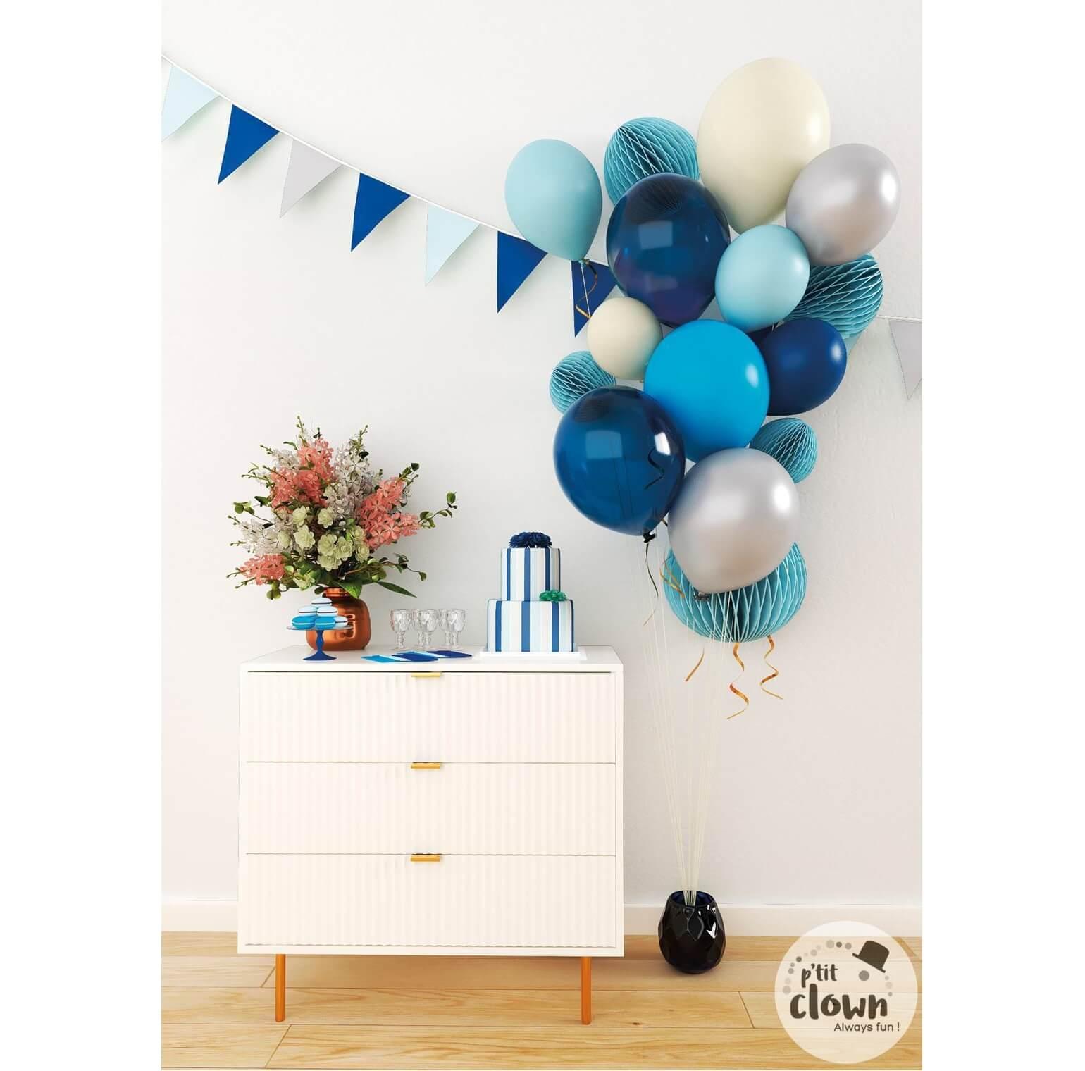 22447 decoration ballon latex nuance bleu