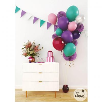 22451 decoration ballon latex nuance mauve