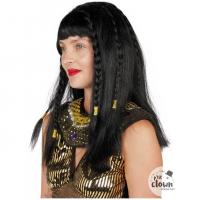 22548 accessoire deguisement perruque noire femme adulte egyptienne