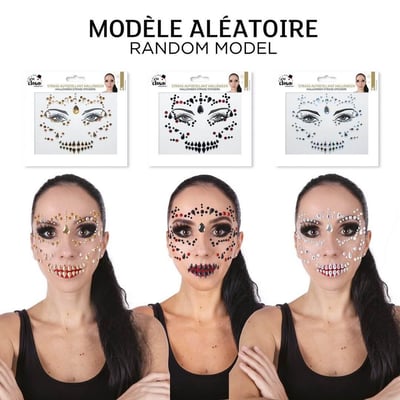 22562 boutique pas de calais maquillage halloween bijoux visage strass autocollant